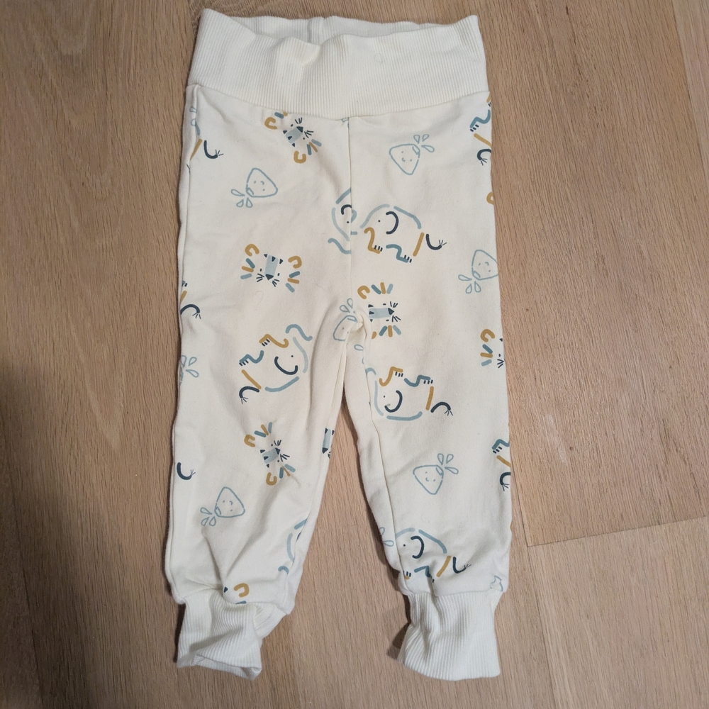 Kids Cream Patterned Bottoms